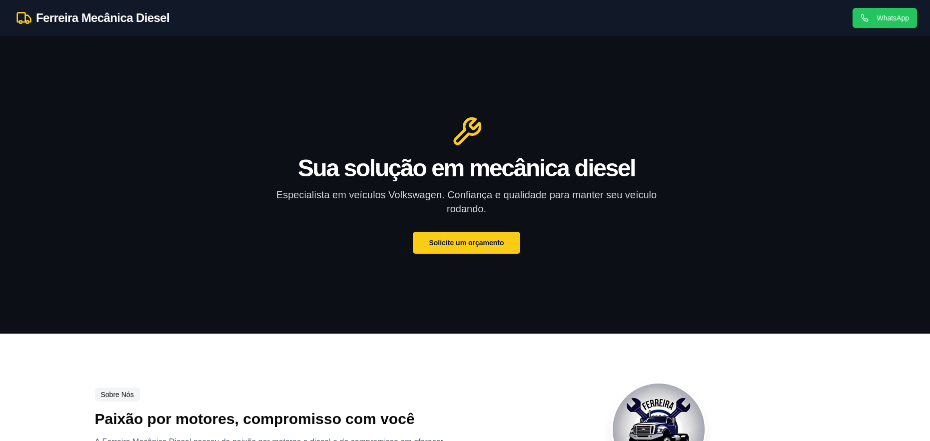 Imagem do projeto Ferreira Mecânica Diesel